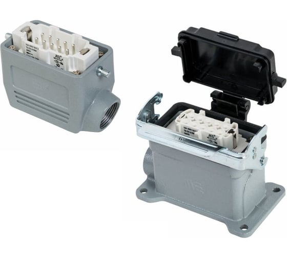 Изображение товара Прямоугольный промышленный разъем Mete Enerji комплект H10E-AM-DCF 685591K