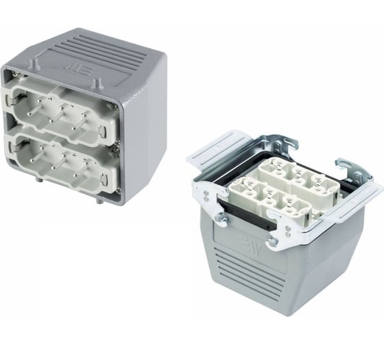 Изображение товара Прямоугольный промышленный разъем Mete Enerji комплект H12HSB-B2M-B2ZF 685716K