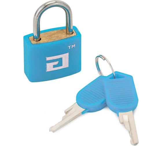 Изображение товара Навесной замок для чемоданов Аллюр ВС1Л-20 голубой, d=2,8 мм 8500