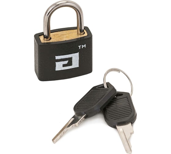 Изображение товара Навесной замок для чемоданов Аллюр ВС1Л-20 черный, d=2,8 мм 8499