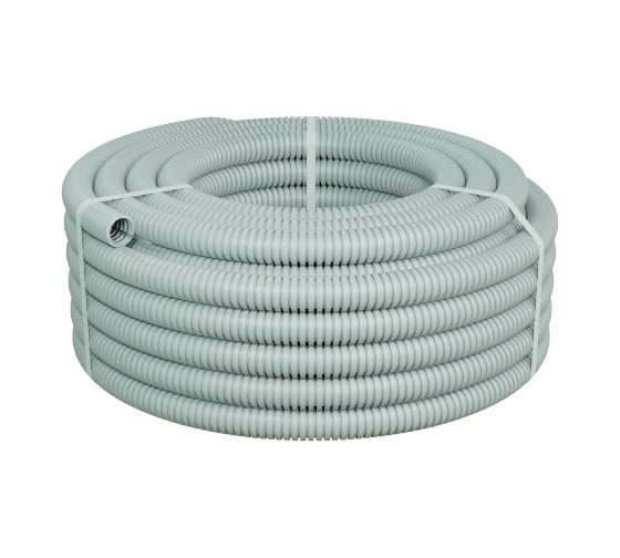 Изображение товара Гофрированная труба Экопласт ПНД-FRUF тяжелая, с зондом, без галогена, т/г, атмосферостойкая, диам.32 мм (25м) 21132HFR-UF