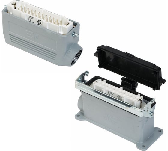 Изображение товара Прямоугольный промышленный разъем Mete Enerji комплект H24E-AM-DCF 685643K