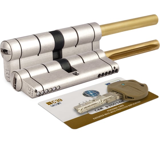 Изображение товара Цилиндровый механизм под вертушку (длинный шток) Mottura C39P413101C5 (72 мм/36+10+26), матовый никель 44781