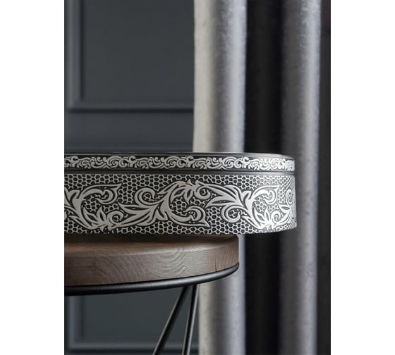 Изображение товара Трехрядный потолочный составной карниз Peora СЕЛИН с поворотами графит 2.6 м 79075