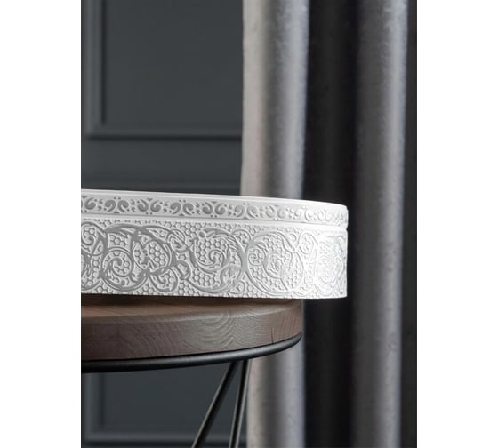 Изображение товара Трехрядный потолочный составной карниз Peora АСТИ с поворотами белое серебро 1.8 м 79090