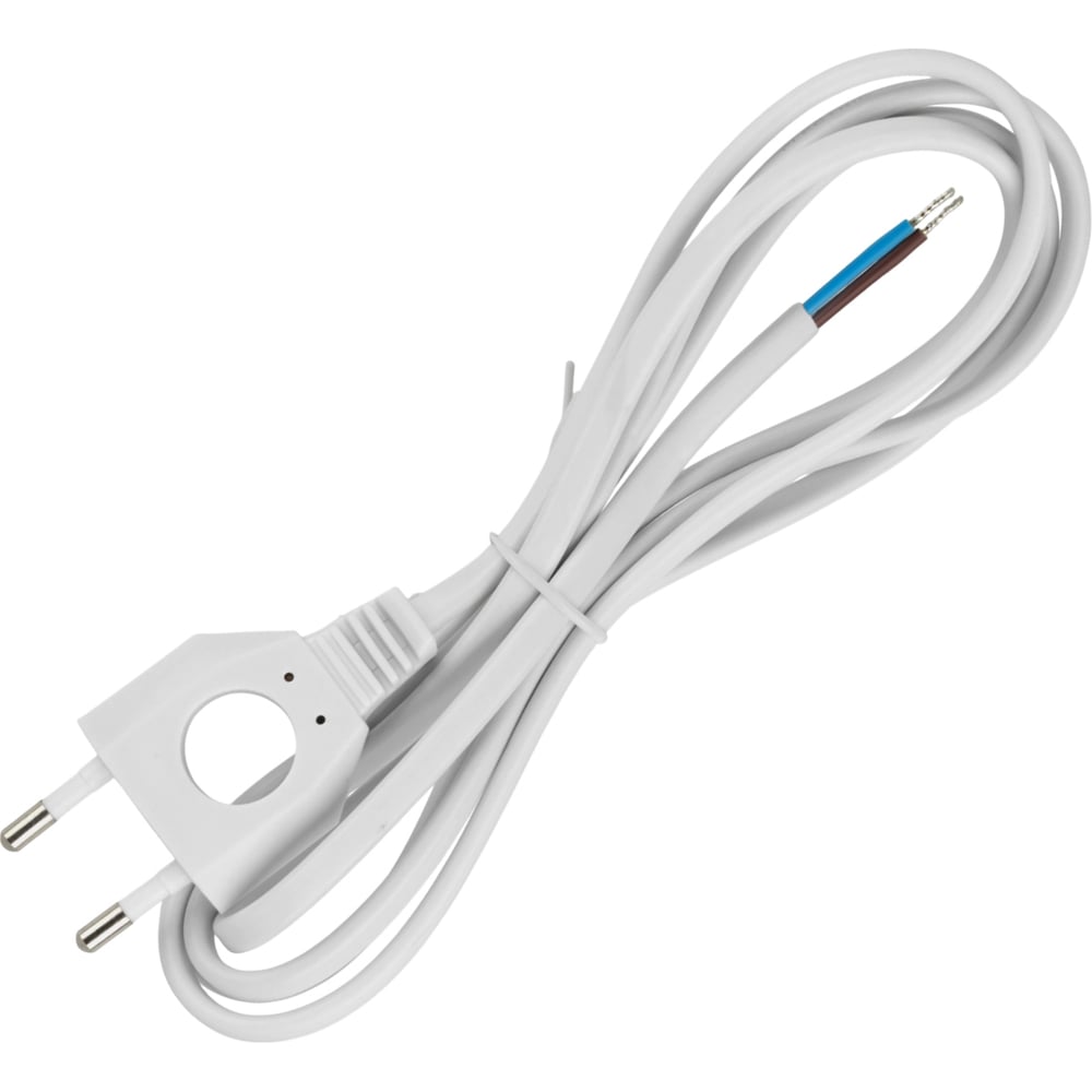 Изображение товара Шнур с плоской вилкой TDM ELECTRIC ШУ04 1,7 м белый