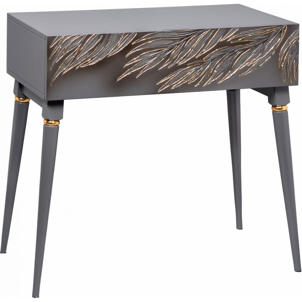 Пристенный стол-консоль BOGACHO, цвет серый/золото