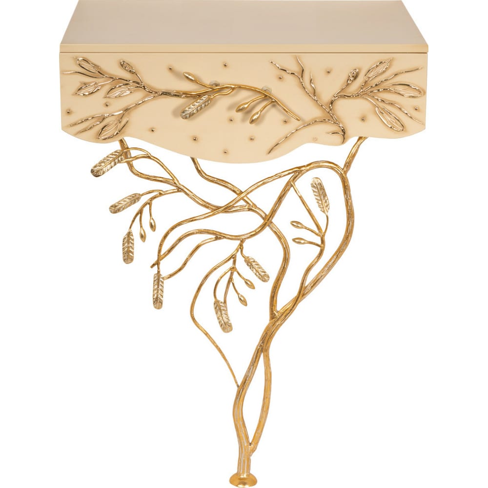 Пристенный стол-консоль BOGACHO, цвет золотой