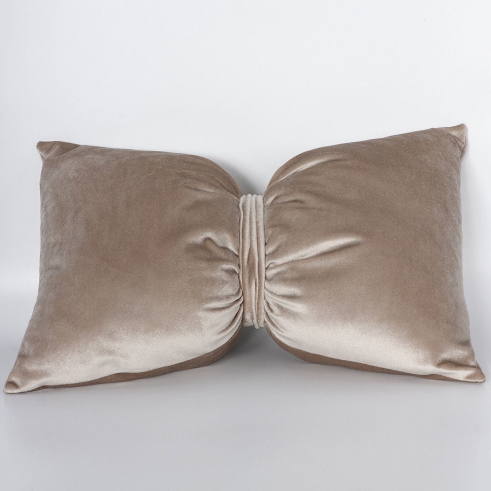 Декоративная подушка BOGACHO подушка автомобильная косточка на подголовник 27×17 см велюр чёрный с строчкой