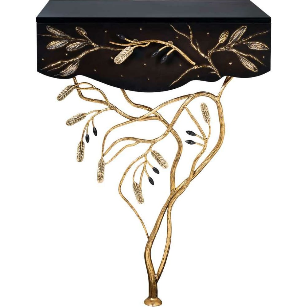 Пристенный стол-консоль BOGACHO, цвет золото