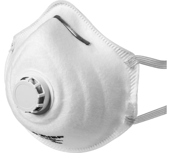 Изображение товара Коническая фильтрующая полумаска ЗУБР ФК-99 FFP3 с клапаном 11163-3