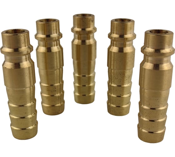 Изображение товара Штуцер быстроразъёмный БРС с выходом под шланг 10 мм, 5 шт HG 1648048