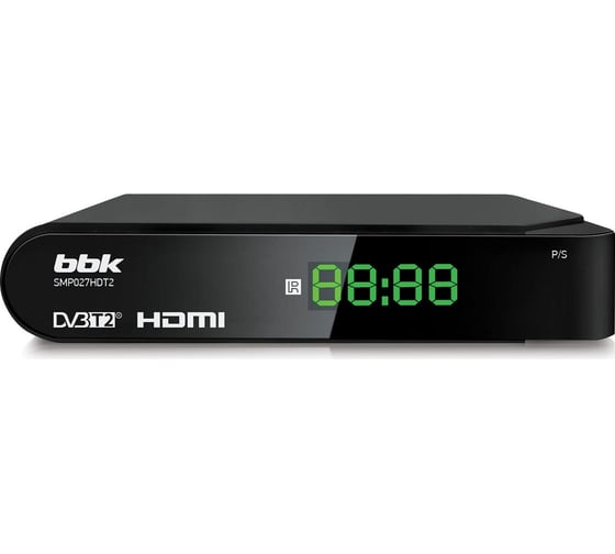 Изображение товара DVB-T2 ресивер bbk SMP027HDT2 черный ЦБ-00001277