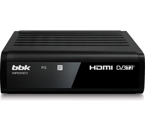 Изображение товара DVB-T2 ресивер bbk SMP025HDT2 черный ЦБ-00001275
