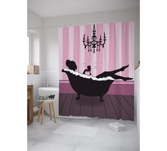 Изображение товара Фотоштора в ванную JOYARTY МУЛЬТИ 180x200 см sc_385255