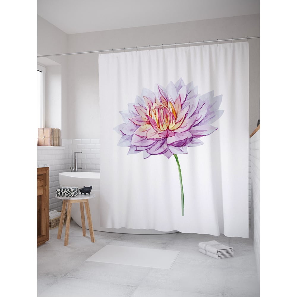 Изображение товара Фотоштора в ванную JOYARTY МУЛЬТИ 180x200 см водоотталкивающая