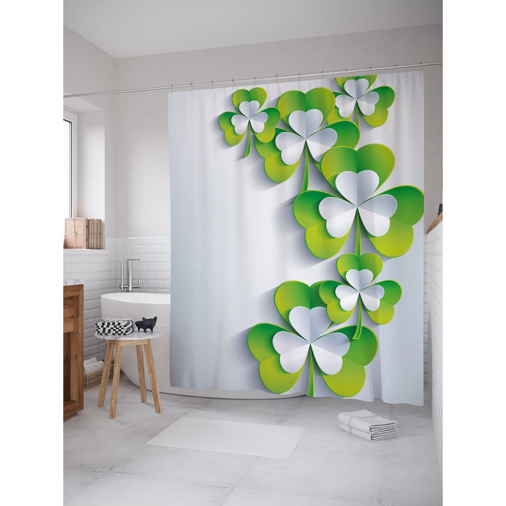 Изображение товара Фотоштора в ванную JOYARTY МУЛЬТИ 180x200 см