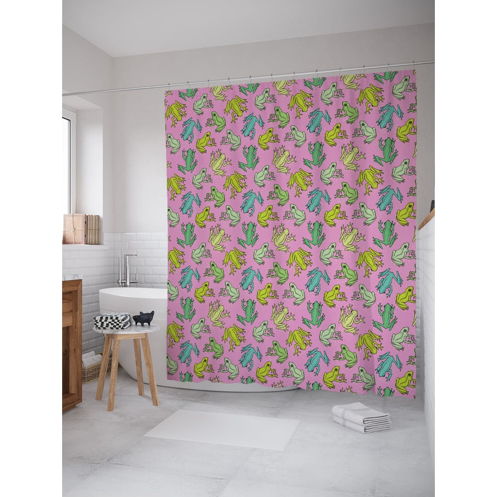 Изображение товара Фотоштора в ванную JOYARTY МУЛЬТИ 180x200 см