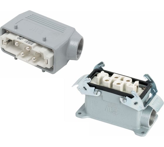 Изображение товара Прямоугольный промышленный разъем Mete Enerji комплект H4K-A2M-D2F 685737K
