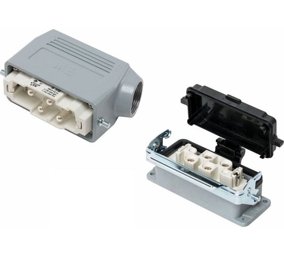 Изображение товара Прямоугольный промышленный разъем Mete Enerji комплект H4K-AM-CCF 685721K