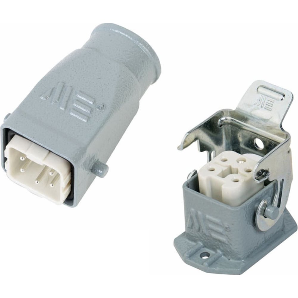 Изображение товара Промышленный прямоугольный разъем Mete Enerji H5A-BM-CF 5 контактов IP65 алюминий