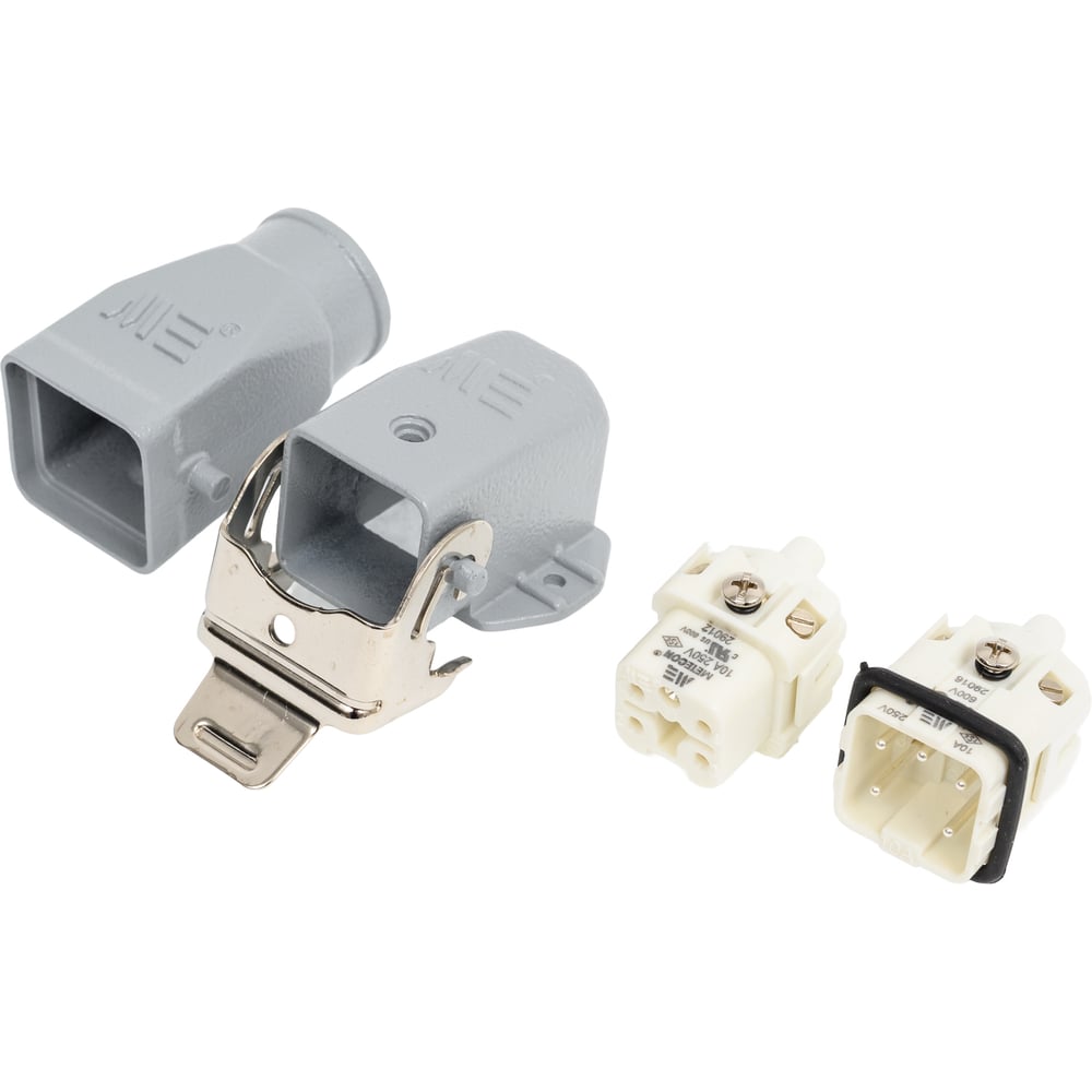 Изображение товара Промышленный прямоугольный разъем Mete Enerji H5A-BM-GF 5 контактов IP65 подходит для автоматизации