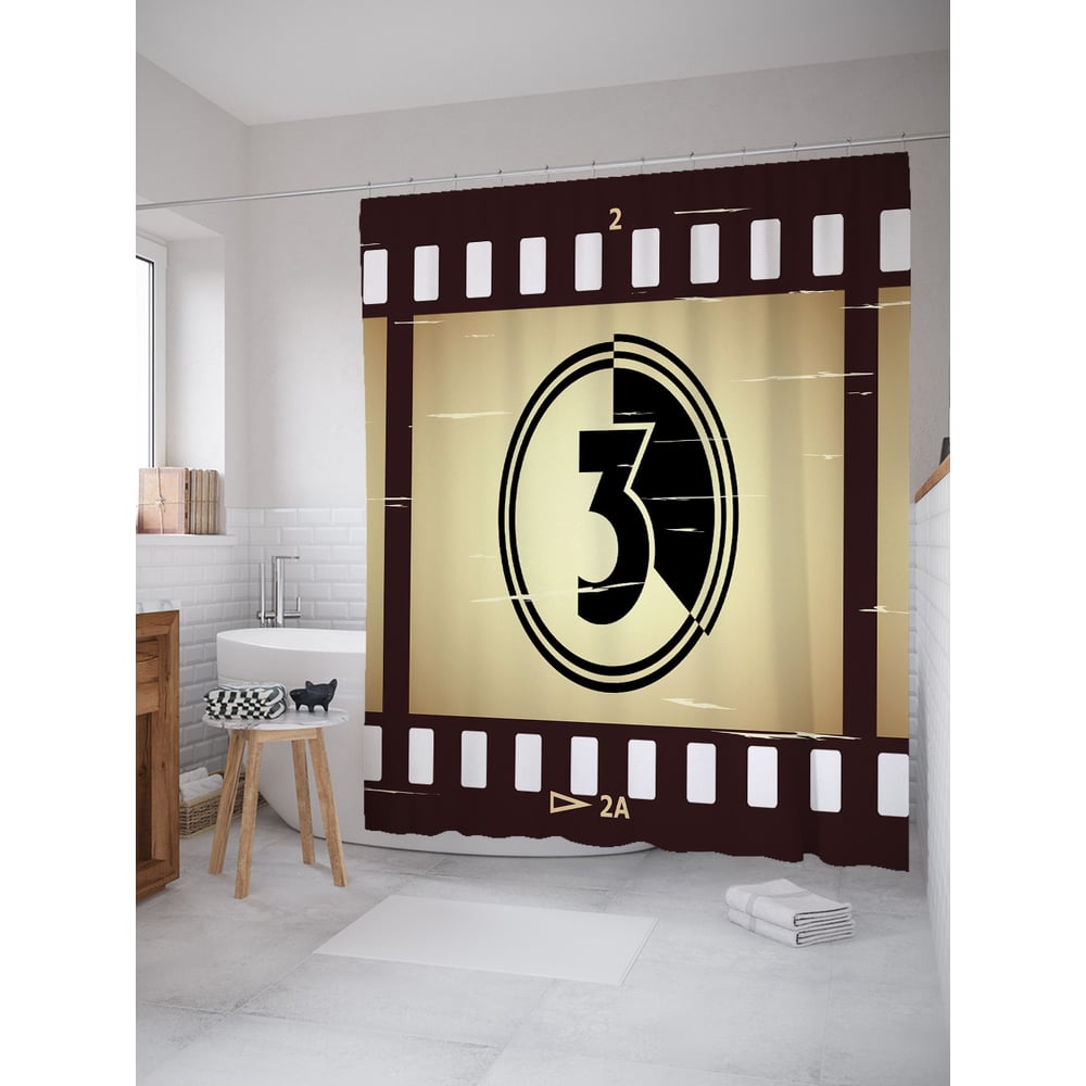 Изображение товара Фотоштора в ванную JOYARTY МУЛЬТИ 180x200 см sc_67550