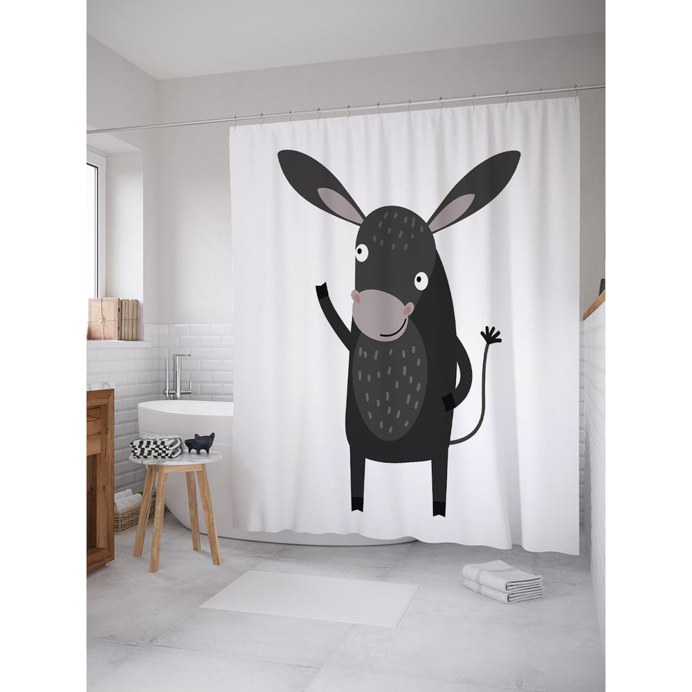 Изображение товара Фотоштора в ванную JOYARTY МУЛЬТИ 180x200 см водоотталкивающая