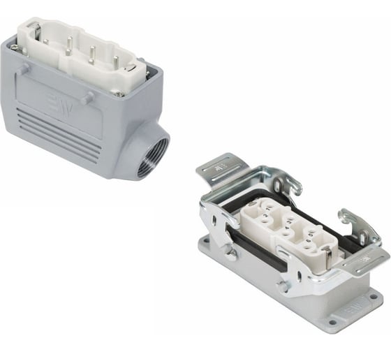 Изображение товара Прямоугольный промышленный разъем Mete Enerji комплект H6HSB-A2M-C2F 685699K