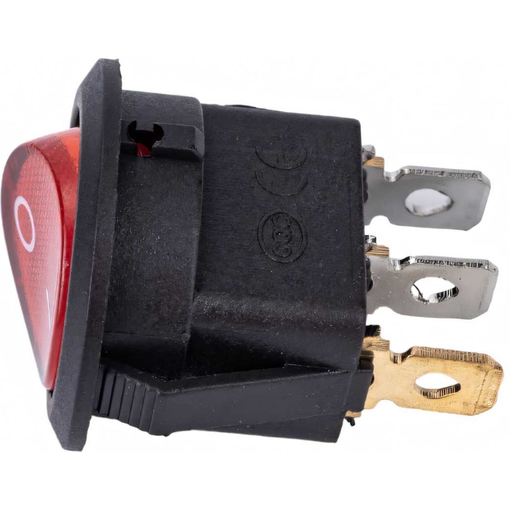 Изображение товара Круглая клавиша Nord-Yada 250V 6A с подсветкой 3 контакта ON-OFF 2шт