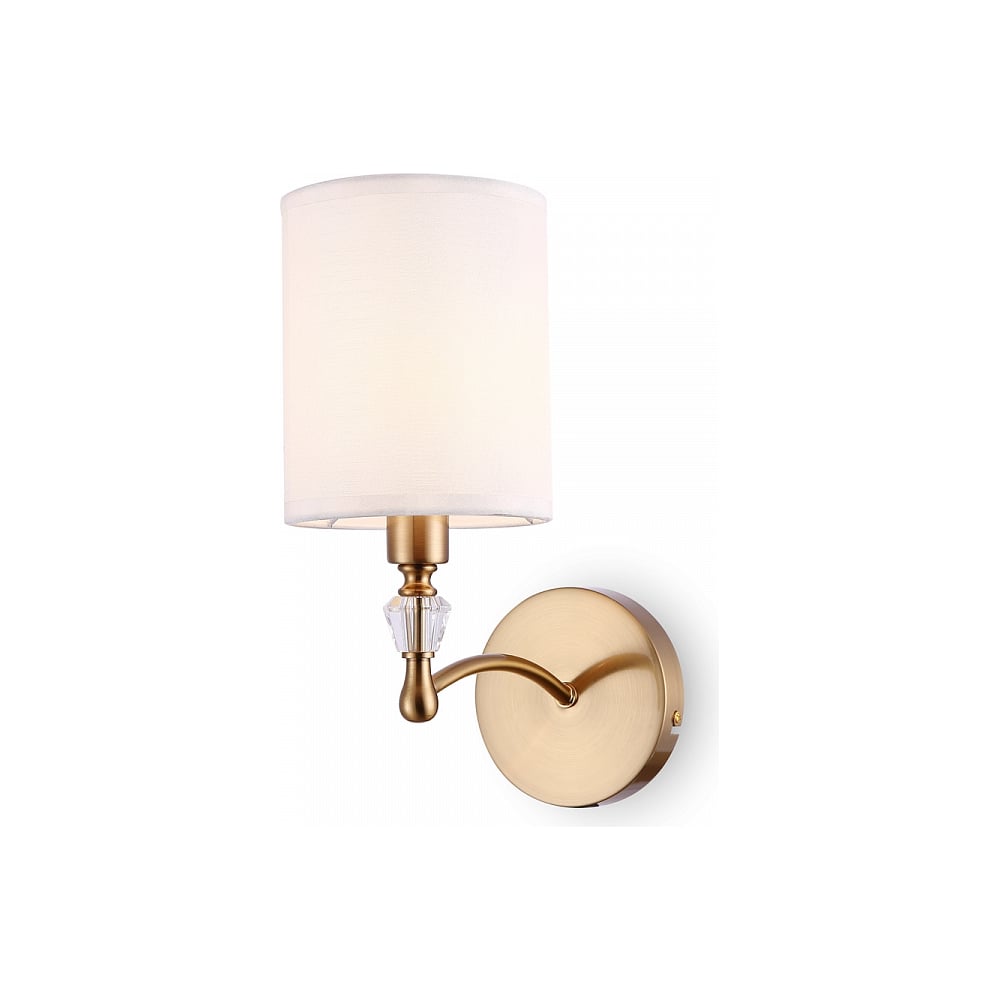 Изображение товара Настенный светильник Freya E14 FR1007WL-01BS в стиле неоклассика, металл и ткань