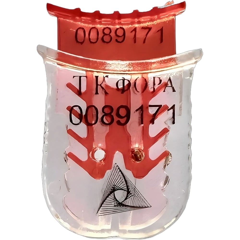 Изображение товара Пломба защелка ТПК Технологии Контроля ФОРА, 250 шт красных