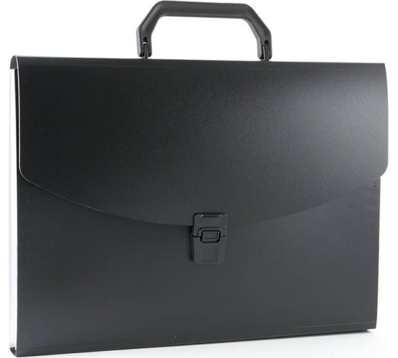 Изображение товара Портфель БЮРОКРАТ BPP6BLCK 6 отделений, A4, пластик 0.7 мм, черный, 16 шт 876027