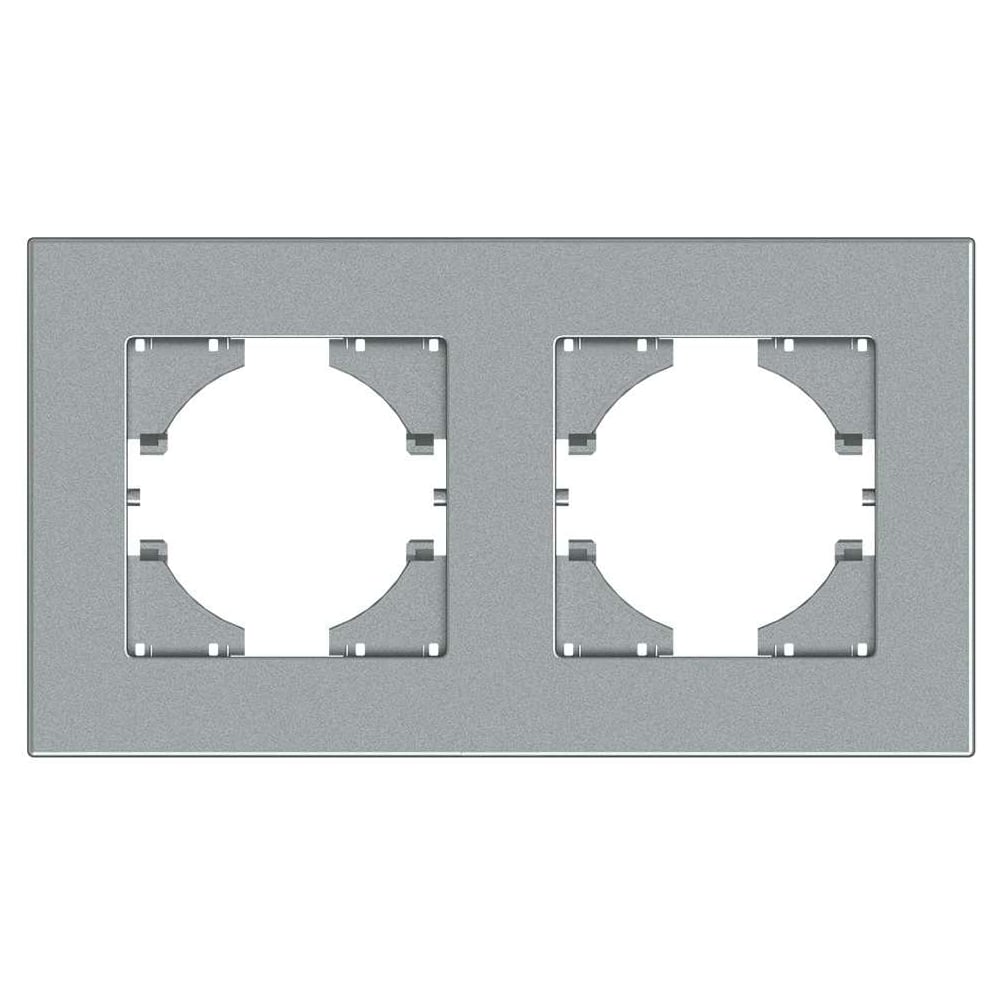 Двухместная рамка GUSI Electric nilson рамка двухместная серебро touran metallic 24130092