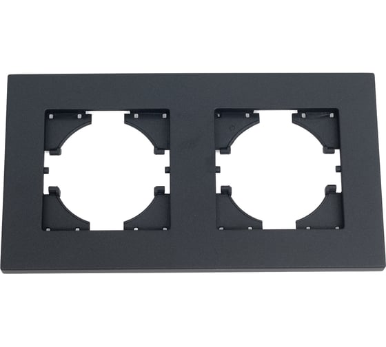 Изображение товара Рамка GUSI Electric City 2-местная, цвет графит C1112-010