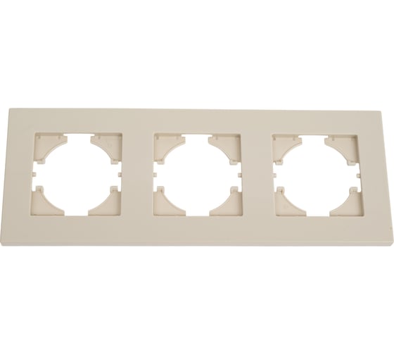 Изображение товара Рамка GUSI Electric City 3-местная, цвет бежевый C1113-003