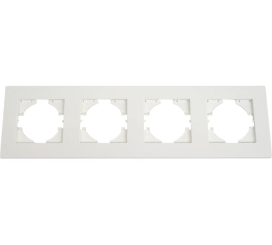 Изображение товара Рамка GUSI Electric City 4-местная, цвет белый C1114-001