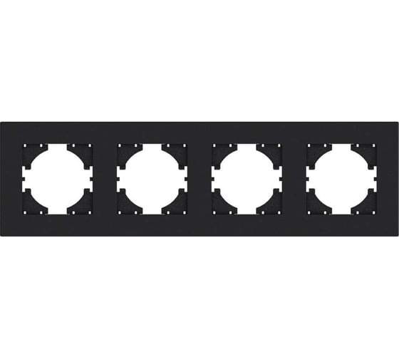 Изображение товара Рамка GGUSI Electric City 4-местная, цвет графит C1114-010