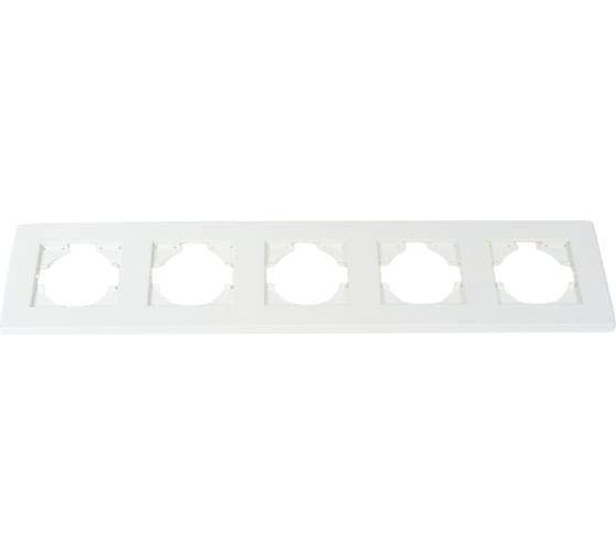 Изображение товара Рамка GUSI Electric City 5-местная, цвет белый C1115-001