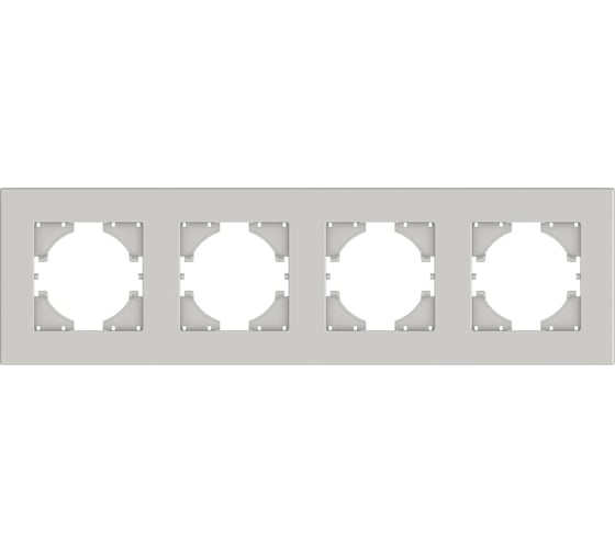 Изображение товара Рамка GUSI Electric City 4-местная, цвет жемчуг C1114-028