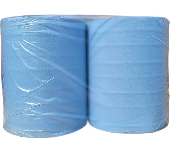 Изображение товара Протирочный материал R2R КСМ голубой, 2-х слойный, 33 см, 330 м, 1000 листов в рулоне, упаковка 2 рулона КСМ-33