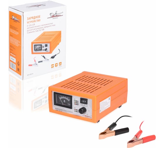 Изображение товара Зарядное устройство Airline 0-12 А, 12 В, амперметр, ручной регулятор, импульсное, 3 режима 14.8/16/19 В ACH-12A-14