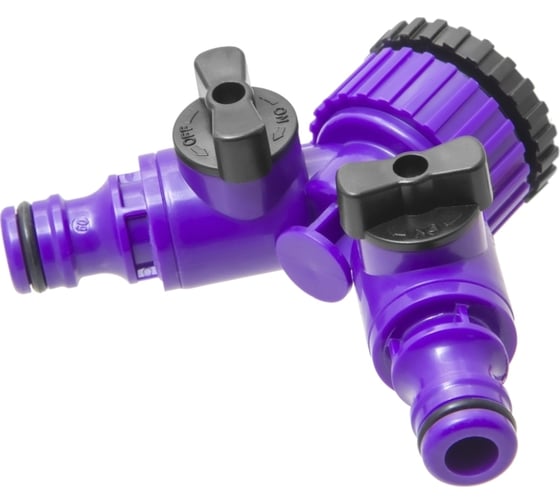 Изображение товара Распределитель 2-х канальный с внутренней резьбой 3/4"-1", пластик MasterProf ДС.070882