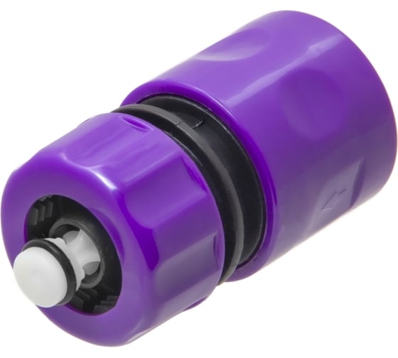 Изображение товара Коннектор для шланга MasterProf 1/2", быстросъемный, с аквастопом, пластик ДС.070886.ИМ