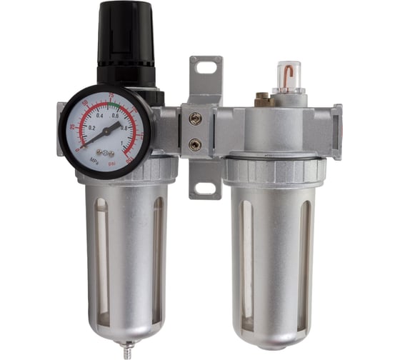 Изображение товара Блок подготовки воздуха с регулятором давления и лубрикатором 1/4" ARMA SFRL802
