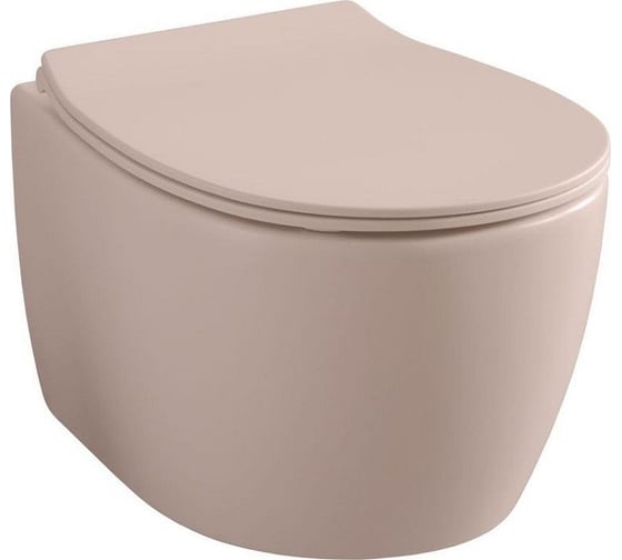 Изображение товара Чаша подвесного унитаза ALLEN BRAU Fantasy 4.11004.SM розовый 00288278