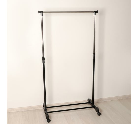 Изображение товара Телескопическая стойка для одежды Доляна 1 перекладина 80x43x90(160) см, окрашенный металл 1112783