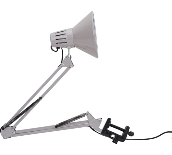 Изображение товара Настольный светильник ЭРА N-121-E27-40W-GY Е27 на струбцине, серый Б0052758