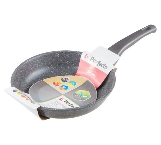 Изображение товара Алюминиевая сковорода PERFECTO LINEA Grey 24 см 55-240111