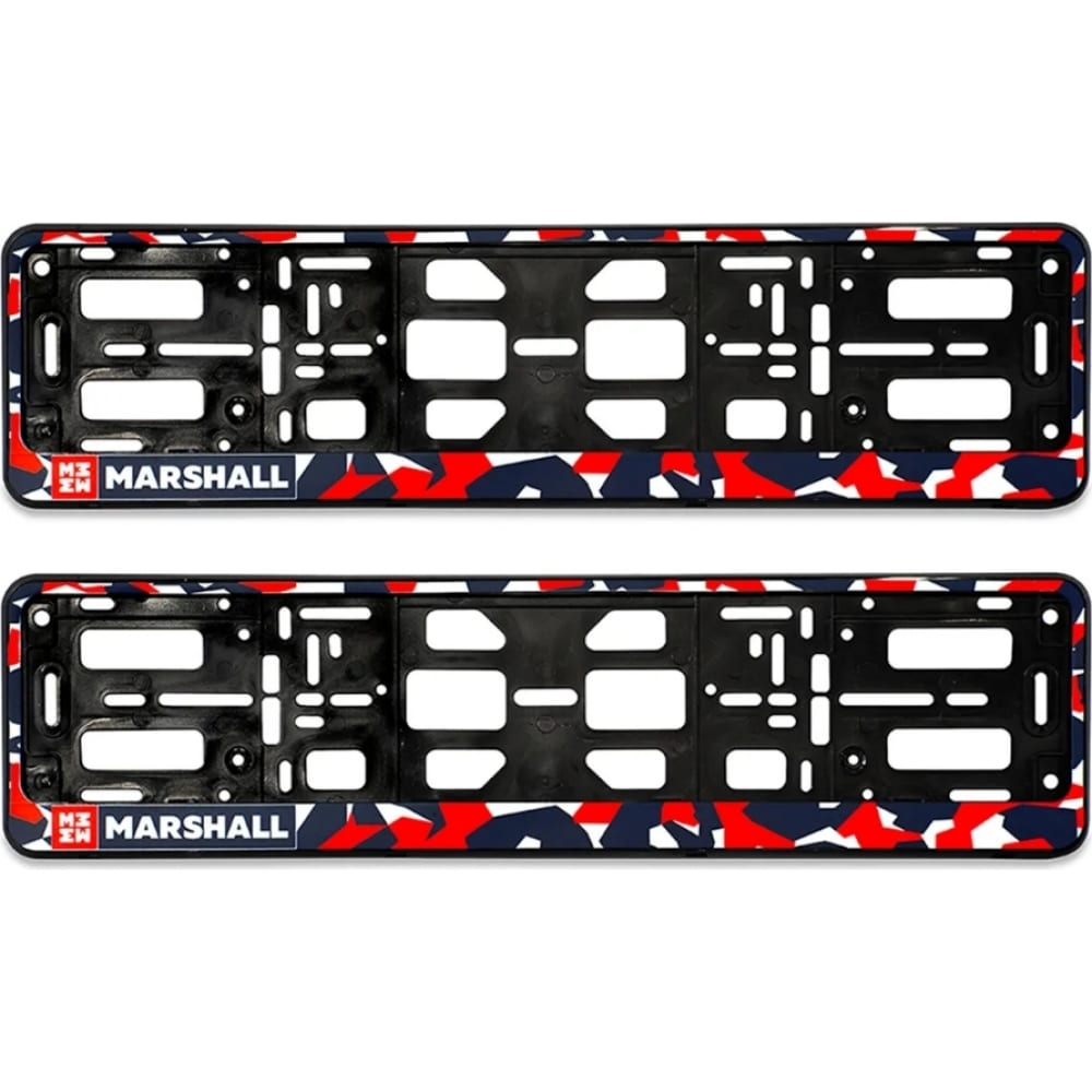 Комплект рамок для размещения номера автомобиля MARSHALL крепление для автомобиля tilta speed rail car mounting kit hda srk